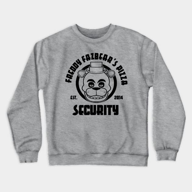 Freddy's Pizza Security Crewneck Sweatshirt by carloj1956